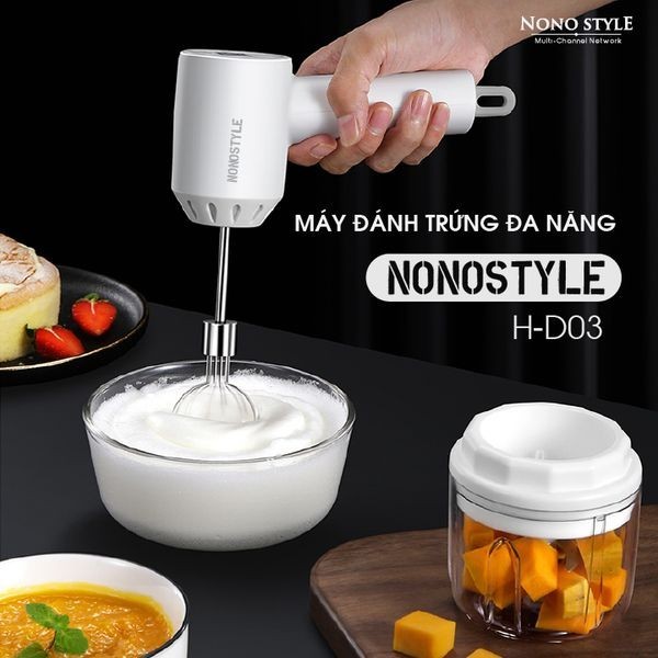MÁY ĐÁNH TRỨNG KIÊM XAYTỎI ỚT NONOSTYLE HD03