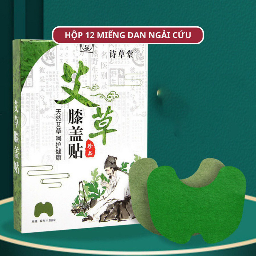 Hộp 12 Miếng Dán Ngải Cứu Cổ Vai Gáy, Giảm Đau Nhức Cổ Vai Gáy, Giảm Đau Xương Khớp - Araki