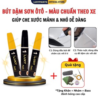 Bút Sơn Xoá Vết Xước Ô Tô LUXYPAINTS Chuẩn Code Hãng, Bút Sơn Xe Ô Tô Màu Trắng Xanh Đen Đỏ Bạc Vàng