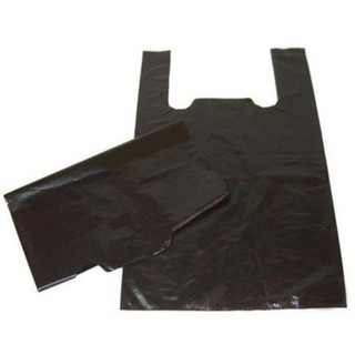  Túi nilon đen  1kg  đựng rác đóng hàng đựng đồ tự phân hủy ,túi nilon có quai xách 