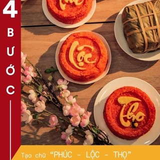 Bộ Khuôn Xôi Phúc Lộc Thọ, Khuôn Nấu Xôi Tết Nhựa Thực Phẩm An Toàn
