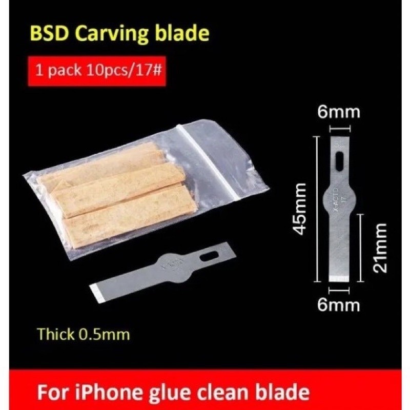 Lưỡi dao 17 thép SK5(Hộp 10 lưỡi)