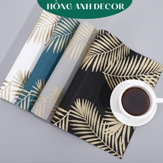  Tấm Lót Bàn Ăn Miếng Lót bàn Ăn Placemat Cao Cấp Dày Dặn Chống Bám Bẩn Gia Đình Nhà Hàng Khách Sạn  - 0087 