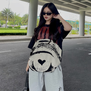 Áo Thun Tay Lỡ Unisex FUNT LOVE IS BLIND - ĐEN