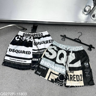 Quần Short Gió Nam DSQ In Hoạ Tiết Chữ Báo Graffiti 3D Cạp Chun Dây Rút .Quần Đùi Siêu Cấp Dành Cho Boy Phố Đi Biển