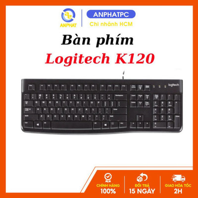 Bàn phím USB Logitech K120 (Đen) - Bảo hành 36 tháng