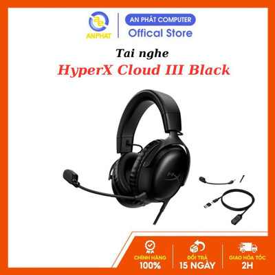 Tai nghe HyperX Cloud III (2 màu Đỏ/Đen)  - Bảo hành chính hãng 24 tháng