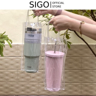Túi đựng bình giữ nhiệt trong suốt, túi đựng ly giữ nhiệt, bình giữ nhiệt tiện lợi túi đựng bình nước sigo
