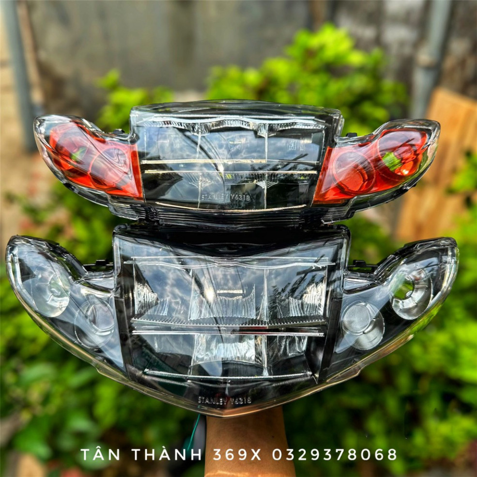 Pha  2 tầng, Choá Đèn 2 Tầng Sirius 110 / Sirius 50 chip siêu sáng gắn như zin không chế cháo