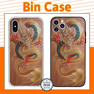 🔥Ốp Điện Thoại In Hình Rồng Vàng Cực Đẹp 🔥Kiểu Cách Vintage iphone 14 13 12 11 Pro Max 6 7 8 Plus X Xr Xs Max DOCLA078