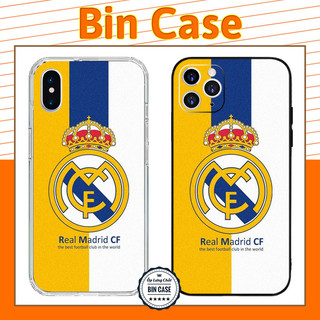⚽Ốp Điện Thoại Logo Real Madrid Siêu Đẹp ⚽Ốp Màu Trắng Vàng iphone 14 13 12 11 Pro Max 6 7 8 Plus X Xr Xs Max BONGDA103