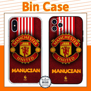 ⚽Ốp lưng in giả da logo MU cực đẹp ⚽dành cho fan MU iphone 14 13 12 11 Pro Max 6 7 8 Plus X Xr Xs Max BONGDA021