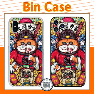 Ốp Lưng Hình Mèo Thần Tài Béo May Mắn Giàu Sang Phú Quý Đẹp Hot iphone 14 13 12 11 Pro Max 6 7 8 Plus X Xr Xs Max MEO011
