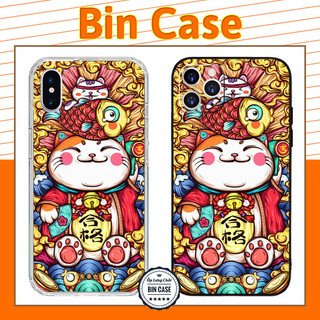 ❤Ốp iPhone Mèo Thần Tài Vui Cười ❤Mèo Thu Hút Tài Lộc Mới Nhất iphone 14 13 12 11 Pro Max 6 7 8 Plus X Xr Xs Max MEO069