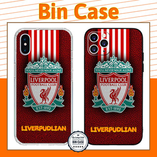 ⚽Ốp Lưng In Giả Da Logo Liverpool ⚽Ốp Liverpudlian Màu Đỏ iphone 14 13 12 11 Pro Max 6 7 8 Plus X Xr Xs Max BONGDA116