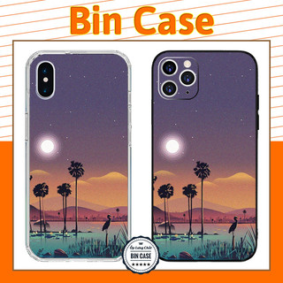 🌺Ốp Phong Cảnh Đẹp Giá Rẻ 🌺Chiều hoàng hôn tím trên sông iphone 14 13 12 11 Pro Max 6 7 8 Plus X Xr Xs Max CANHDEP026