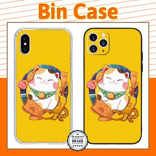 ❤Ốp lưng Mèo Thần Tài phong thủy ❤hợp mệnh màu vàng tài lộc iphone 14 13 12 11 Pro Max 6 7 8 Plus X Xr Xs Max MEO024