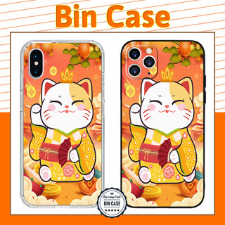❤Ốp Mèo Thần Tài Màu Vàng May Mắn ❤Nhật Bản Design Năm Quý Mão iphone 14 13 12 11 Pro Max 6 7 8 Plus X Xr Xs Max MEO023