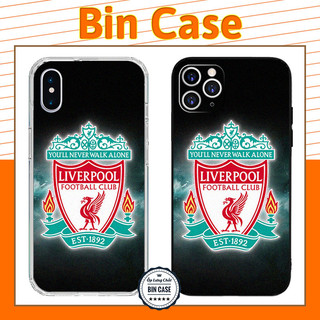 ⚽Ốp Điện Thoại In Logo Liverpool Siêu Đẹp ⚽Ốp Màu Đen Nhám iphone 14 13 12 11 Pro Max 6 7 8 Plus X Xr Xs Max BONGDA086