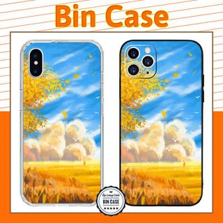 Ốp In Hình Phong Cảnh Mùa Hè Tươi Mới Ốp Dẻo Viền Vuông Đẹp iphone 14 13 12 11 Pro Max 6 7 8 Plus X Xr Xs Max CANHDEP013
