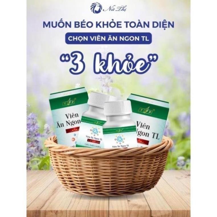 Viên ăn ngon tăng cân TL liệu trình 30 ngày (hộp 56 viên) dùng trải nghiệm