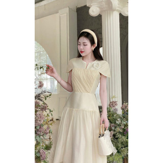 Váy du lịch váy đi hẹn hò đi làm Hà Thanh Boutique chất tơ V466