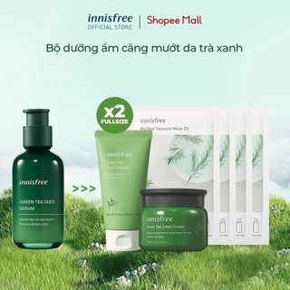 Bộ sản phẩm chăm sóc dưỡng ẩm da innisfree Hydration Skin Care Set with Green Tea