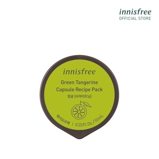 Mặt nạ rửa dạng hũ từ quýt xanh innisfree Capsule Recipe Pack Green Tangerine 10ml