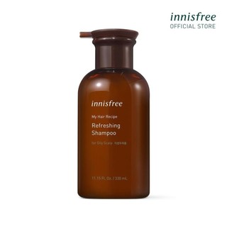 Dầu gội cho da dầu innisfree My Hair Recipe Refreshing Shampoo For Oily Scalp 330ml