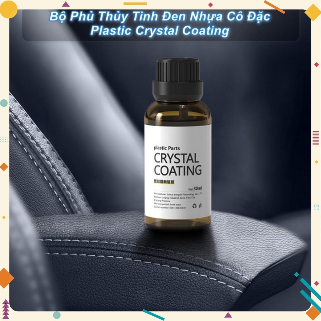 Bộ Phủ Thủy Tinh Đen Nhựa Cô Đặc Plastic Crystal Coating