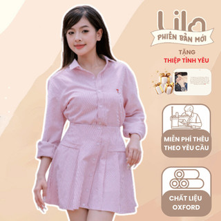 Chân váy ngắn Harmony Skirt LILA chân váy xếp ly vải Oxford cao cấp, lưng chun, có lót trong, form đẹp mặc đôi người yêu