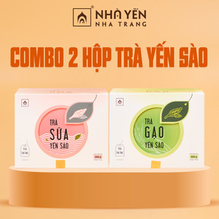 Combo 2 hộp trà yến sào - hộp 10 gói - trà túi lọc - nhà yến nha trang