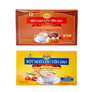 Combo bột ngũ cốc gạo lứt và ngũ cốc yến sào Pipi - Nhà Yến Nha Trang