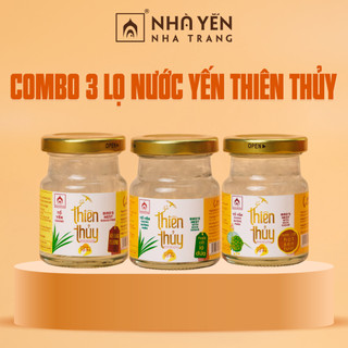 COMBO 3 Lọ Nước Yến Thiên Thủy Vị Lá Dứa - Nước Yến Chưng Sẵn - Tổ Yến Chưng Đường Phèn - Nhà Yến Nha Trang