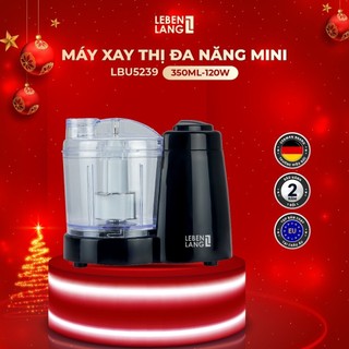Máy xay thịt mini LEBENLANG xay thịt, tỏi, hành, ớt, gia vị, cối 350ml, công suất 120ml - hàng chính hãng