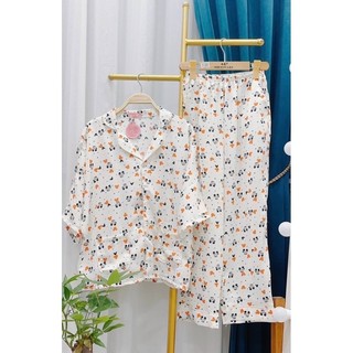 Đồ Bộ Pịjama Cánh Dơi Tay Ngắn Quần Dài