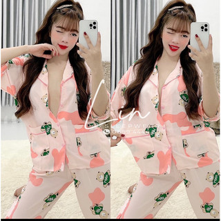 Đồ Bộ Pịjama Cánh Dơi Tay Ngắn Quần Dài