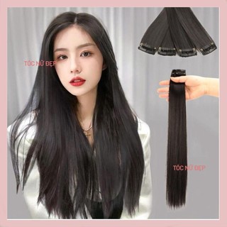 Tóc giả kẹp phím NHỎ phồng Tóc dải kẹp thẳng Tép Tóc kẹp phím thẳng S02KT02 giúp tóc dày dài hơn