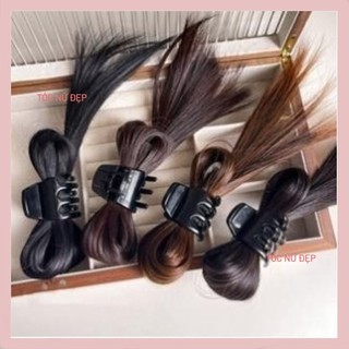 Kẹp tóc giả búi nửa đầu hình nơ Kẹp tóc giả hot trend 2024 S02BU13 Kẹp tóc giả búi Hàn Quốc