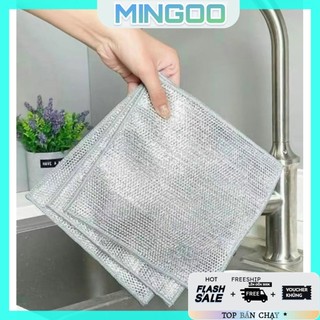 Combo 10 tấm lưới rửa bát, cọ xoong nồi 2 lớp siêu tiện