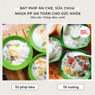 Bát phíp, đĩa chấm phíp chất liệu nhựa [VIỆT NHẬT]