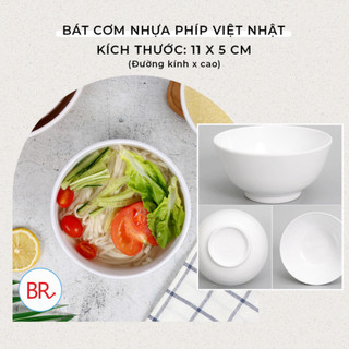 Bát phíp, đĩa chấm phíp chất liệu nhựa [VIỆT NHẬT]