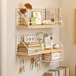 Kệ để đồ, kệ sách sắt treo tường,giá đựng đồ ký túc xá sinh viên giường tầng trên