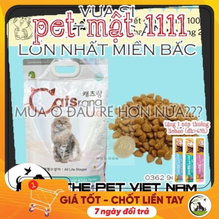 Hạt Catsrang cho mèo trên 4 tháng tuổi 900Gram CHỈ BÁN CHIẾT-