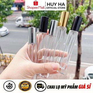 [Sỉ Siêu Rẻ 3900đ] Chai Lọ Chiết Nước Hoa Thủy Tinh 3ml 5ml 10ml 20ml 30ml Đựng Dầu Thơm HUY HA COSMETIC PACKAGING
