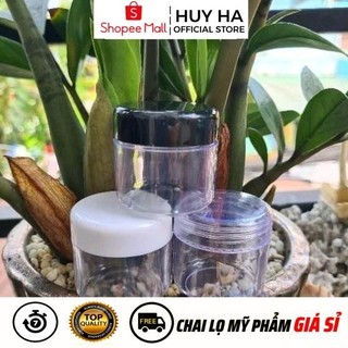 [100c] Hũ Hộp Nhựa Trong 30g Chiết Kem HUHA, Phụ Kiện Du Lịch  HUHA
