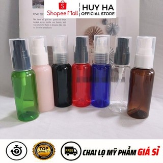 [Sỉ Siêu Rẻ] Chai Lọ Chiết Mĩ Phẩm Vỏ Nhựa Pet Xịt Giọt 10ml - 100ml  HUY HA COSMETIC PACKAGING