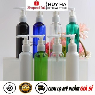 [Sỉ Siêu Rẻ] Chai Xịt Vòi Nhấn Sữa Tắm Nhựa Pet 100ml,150ml,200ml,250ml Chiết Mỹ Phẩm HUY HA COSMETIC PACKAGING