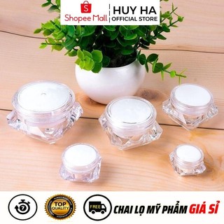 Hủ Chiết Kem Kim Cương 3g,5g,10g Chiết Mỹ Phẩm, Phụ Kiện Du Lịch HUY HA COSMETIC PACKAGING  HUY HA COSMETIC PACKAGING