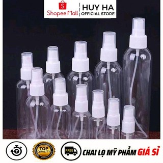 [Sỉ Siêu Rẻ] Chai Xịt Phun Sương Nhựa Pet  [10ml-250ml] Đựng Nước Hoa, Xịt Khoáng HUY HA COSMETIC PACKAGING
